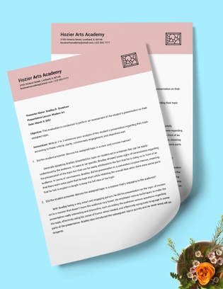 School Lesson Evaluation Template School Lesson Evaluation Template