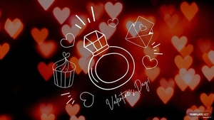 Valentine's Day Blur Background