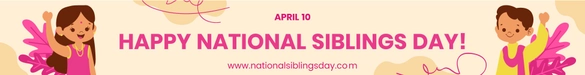 National Siblings Day Website Banner