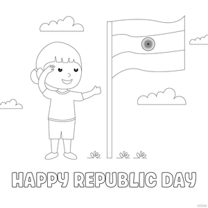 Cute Republic Day Drawing