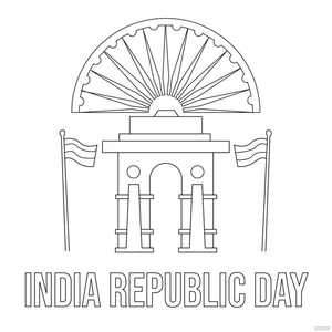 Republic Day Image Drawing