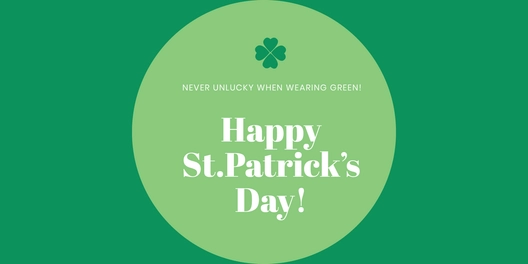 St. Patrick's Day Flex Banner
