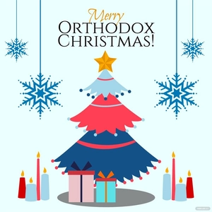 Orthodox Christmas Celebration Vector