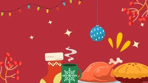 Christmas Eve Drawing Background