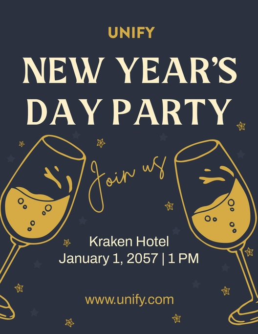 New Year's Day Flyer