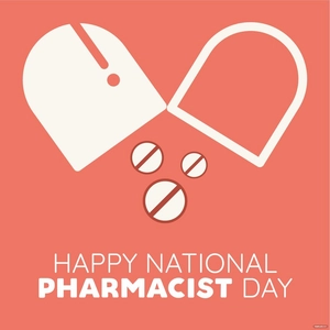 Happy National Pharmacist Day Vector