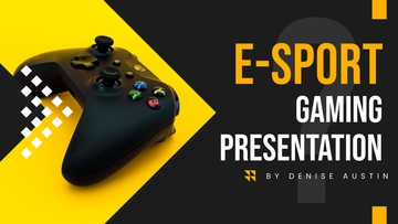 Free Esport Gaming Presentation Template to Edit Online