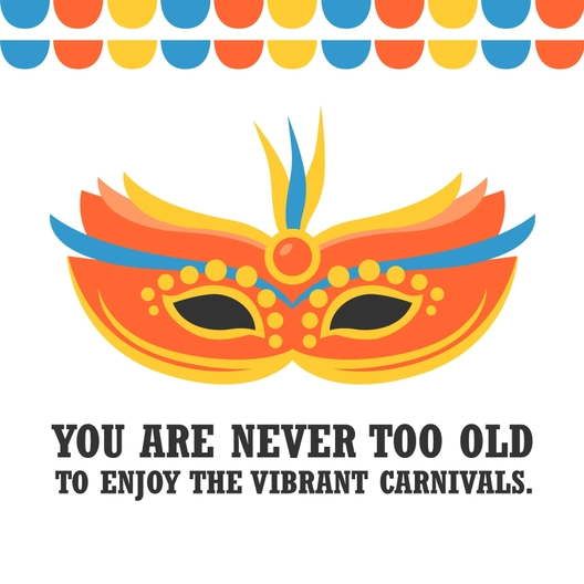 Carnival Greeting Card Vector