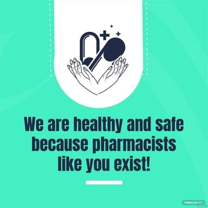 National Pharmacist Day Greeting Card Vector