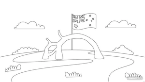 Proclamation Day Drawing Background