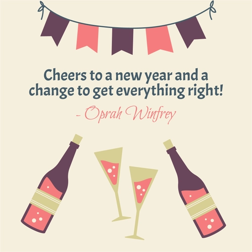 Orthodox New Year Quote Vector