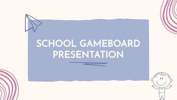 Free School Gameboard Presentation Template to Edit Online