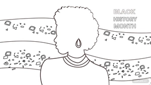 Black History Month Drawing Background