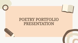 Free Poet Portfolio Presentation Template to Edit Online
