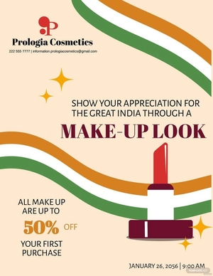 Blank Republic Day Flyer