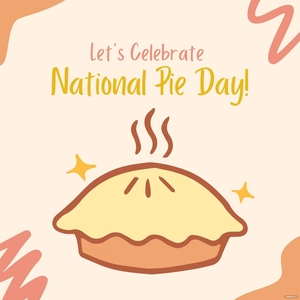 National Pie Day Celebration Vector