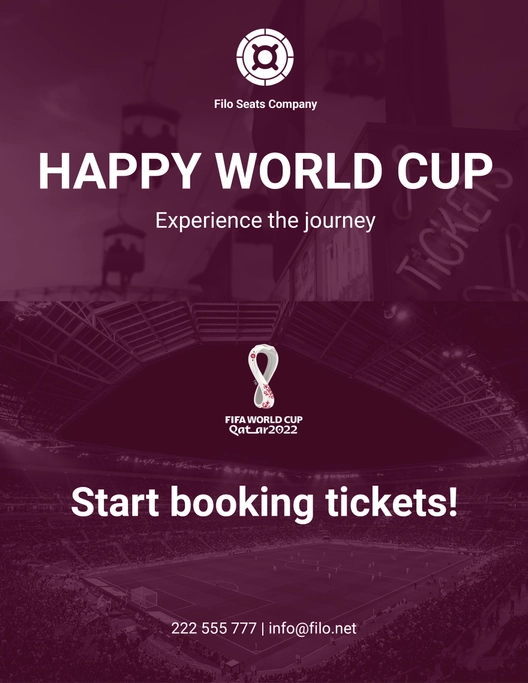 Happy World Cup 2022 Flyers