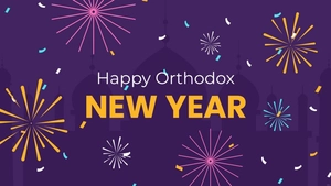 High Resolution Orthodox New Year Background