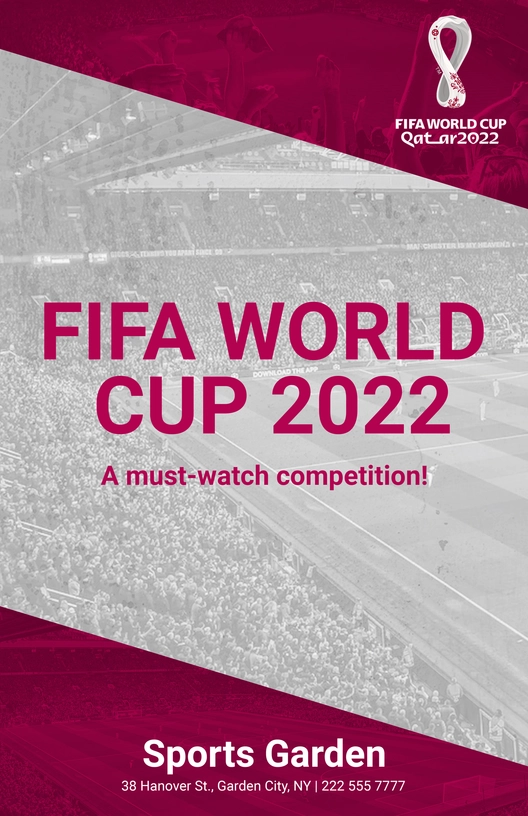 World Cup 2022 Advertisements Poster