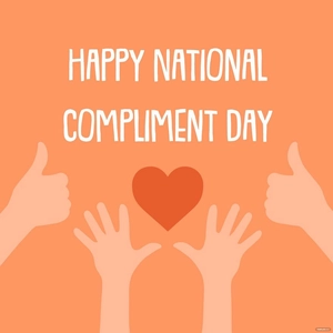 Happy National Compliment Day Vector
