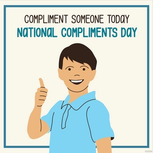 National Compliment Day Wishes Vector