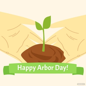 Happy Arbor Day Illustration
