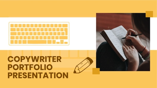 Copywriter Portfolio Presentation Template
