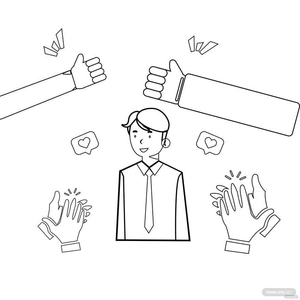 National Compliment Day Drawing Vector