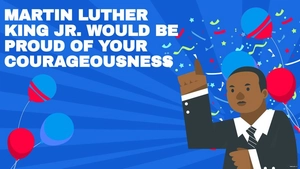 Martin Luther King Day Wishes Background
