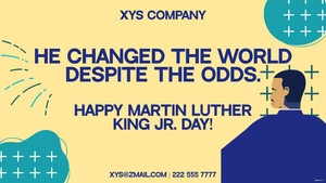 Martin Luther King Day Flyer Background