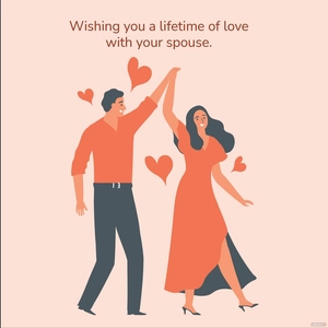 National Spouses Day Wishes Vector