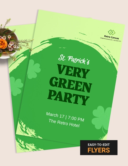 St. Patrick's Day Advertising Flyer