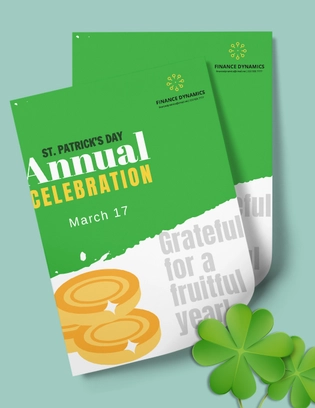Blank St. Patrick's Day Flyer