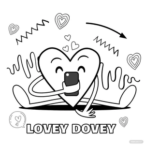 Valentine's Day Cartoon Drawing