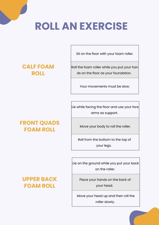 Roll An Exercise Chart Roll An Exercise Chart