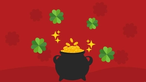 St. Patrick's Day Red Background