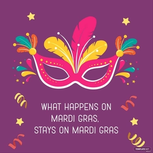 Mardi Gras Carnival Quote Vector