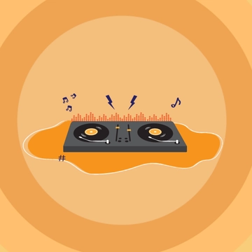 Free National DJ Day Clipart Template to Edit Online