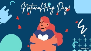National Hugging Day Drawing Background