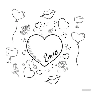 Beautiful Valentine's Day Drawing