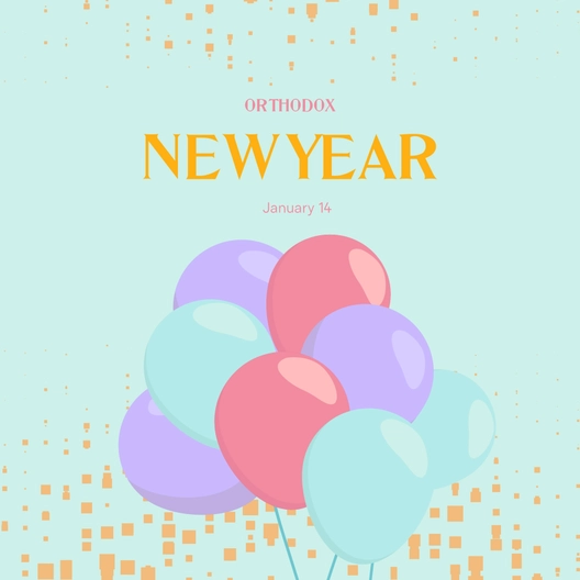 Orthodox New Year WhatsApp Post
