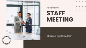 Staff Meeting Presentation Template