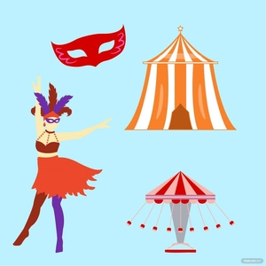 Carnival Festival Clipart Vector