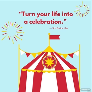 Carnival Festival Quote Vector