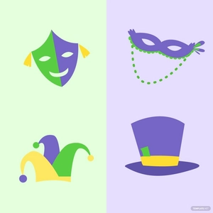 Mardi Gras Carnival Clipart Vector