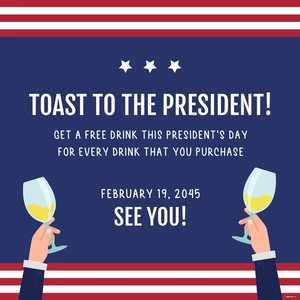 Presidents' Day Poster Vector