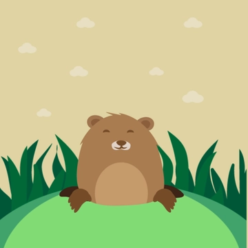 Free Happy Groundhog Day Clipart Template to Edit Online