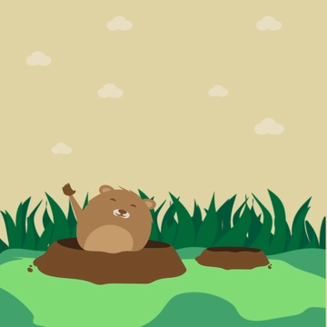 Free Groundhog Day Clipart Template to Edit Online