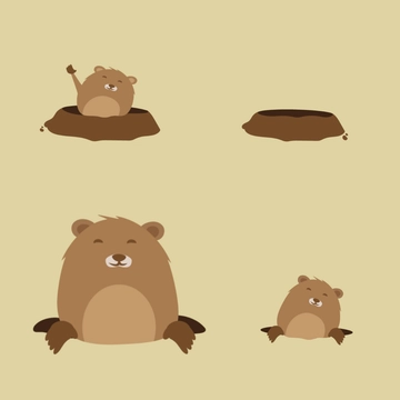 Free Groundhog Day Clipart Vector Template to Edit Online