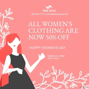 International Women's Day Flyer Vector